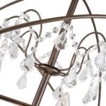 Vintage 8-Light Crystal Orb Pendant Chandelier - Image 8