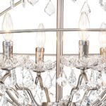 Vintage 8-Light Crystal Orb Pendant Chandelier - Image 10