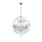 Vintage 8-Light Crystal Orb Pendant Chandelier - Image 17
