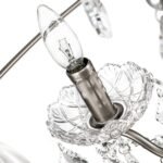 Vintage 8-Light Crystal Orb Pendant Chandelier - Image 11