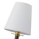 Vintage Chic 5-Light White Linen Shade Chandelier - Image 10