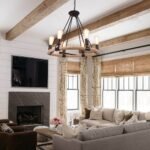 Vintage Hemp Rope Wheel Chandelier - Image 4