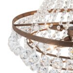 Vintage Luxury Antique Bronze Crystal Empire Chandelier - Image 13