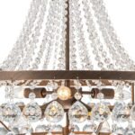 Vintage Luxury Antique Bronze Crystal Empire Chandelier - Image 16