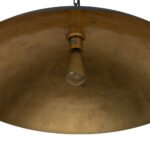 Vintage Oversized Flat Dome Metal Pendant Light - Image 15