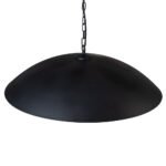 Vintage Oversized Flat Dome Metal Pendant Light - Image 17