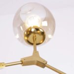 Retro Loft Ceiling Chandelier  Gold - Image 4