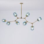Retro Loft Ceiling Chandelier  Gold