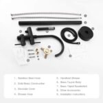 Freestanding Bathtub Faucet Tub Floor Mount Bathroom Faucets Brass Single Handle with Hand Shower High Flow Rate Max 6 GPM - Image 8