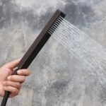 Freestanding Tub Filler Bathtub Faucet Chrome Floor Mounted Faucets with Hand Shower - Image 4