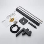 Thermostatic Freestanding Bathtub Faucet Waterfall Tub Filler Brushed Nickel Floor Mount Brass Bathroom Faucets with Hand Shower - Image 8