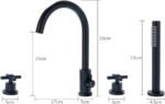 Full copper bathroom basin hot and cold water faucet household basin sink washbasin telescopic handheld shower splash-proof - Image 3
