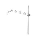 Unique Copper Wall-Mounted Bathtub Faucet With Three Handles - Image 5