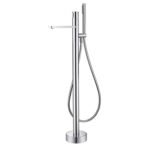 Bathtub faucet floor type high quality luxury bathtub special shower all copper bathroom hot and cold bathtub side vertical type - Image 2