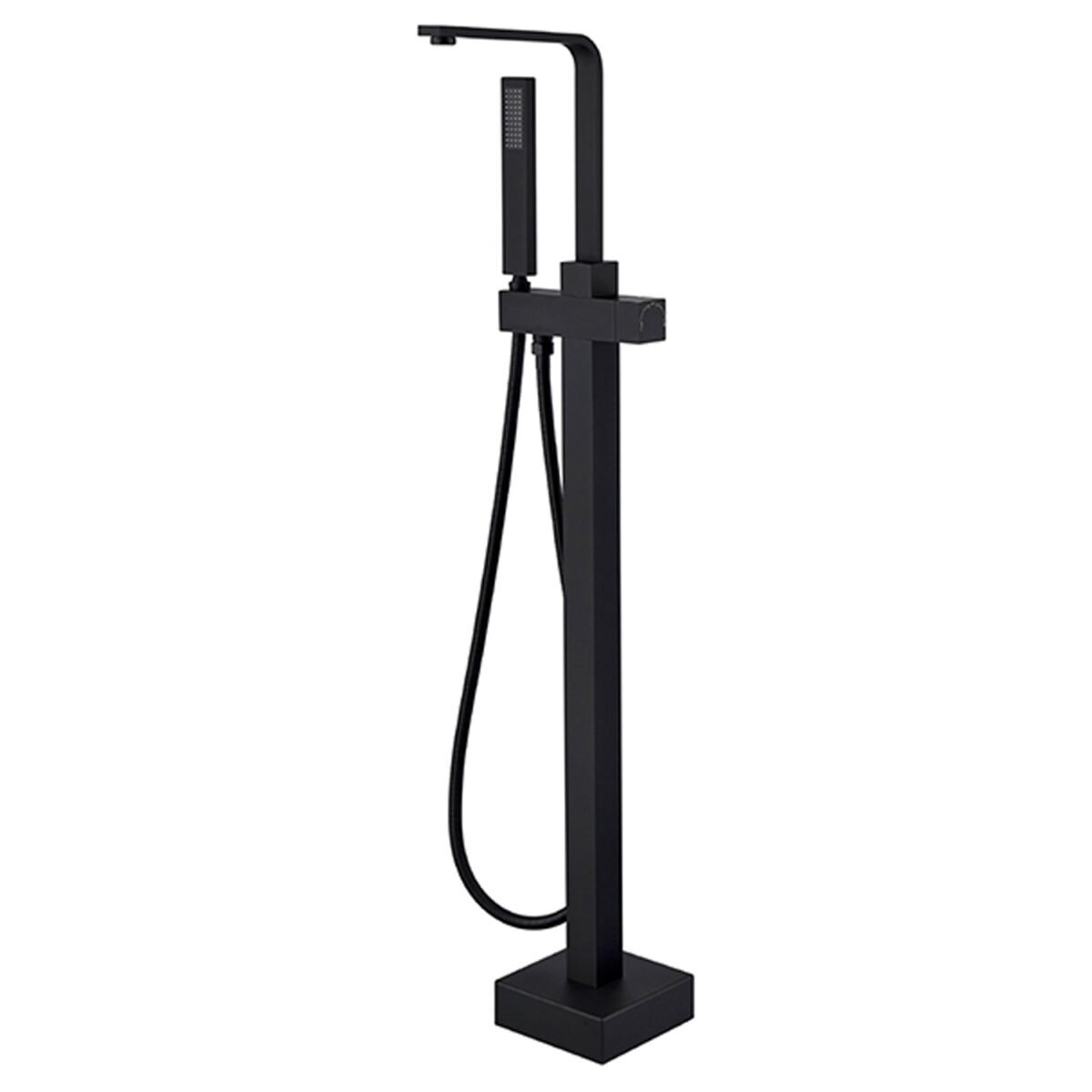 Full copper bathtub faucet floor standing mixing valve mixer for cylinder side shower faucet set - Image 3